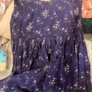 Gap violet button up dress